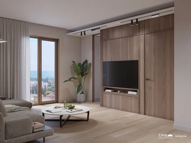 Apartment in a luxurious villa near the sea